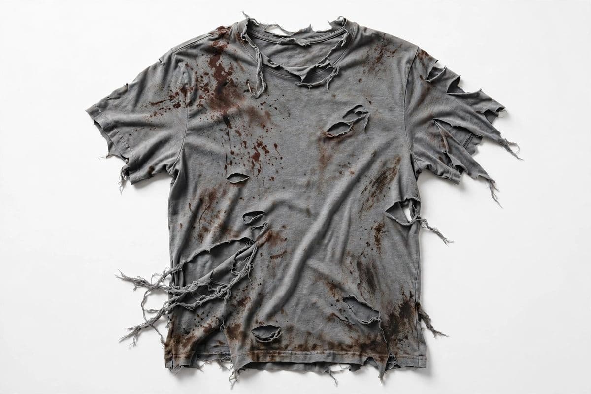 RottInPeace Zombie T-Shirt Costume — product photo