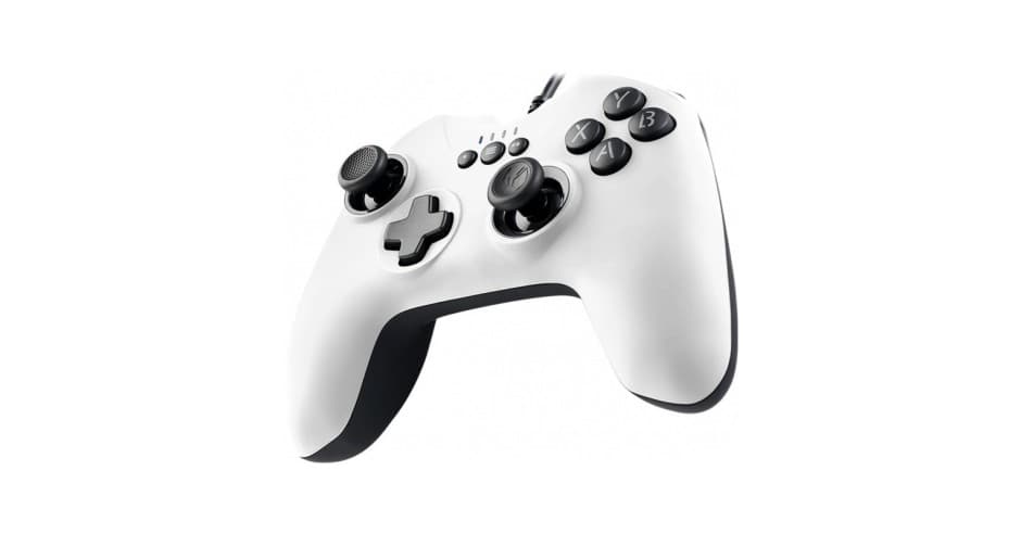 White wireless gaming controller