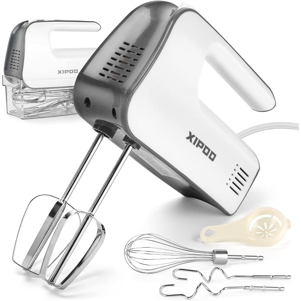Electric hand mixer with attachments