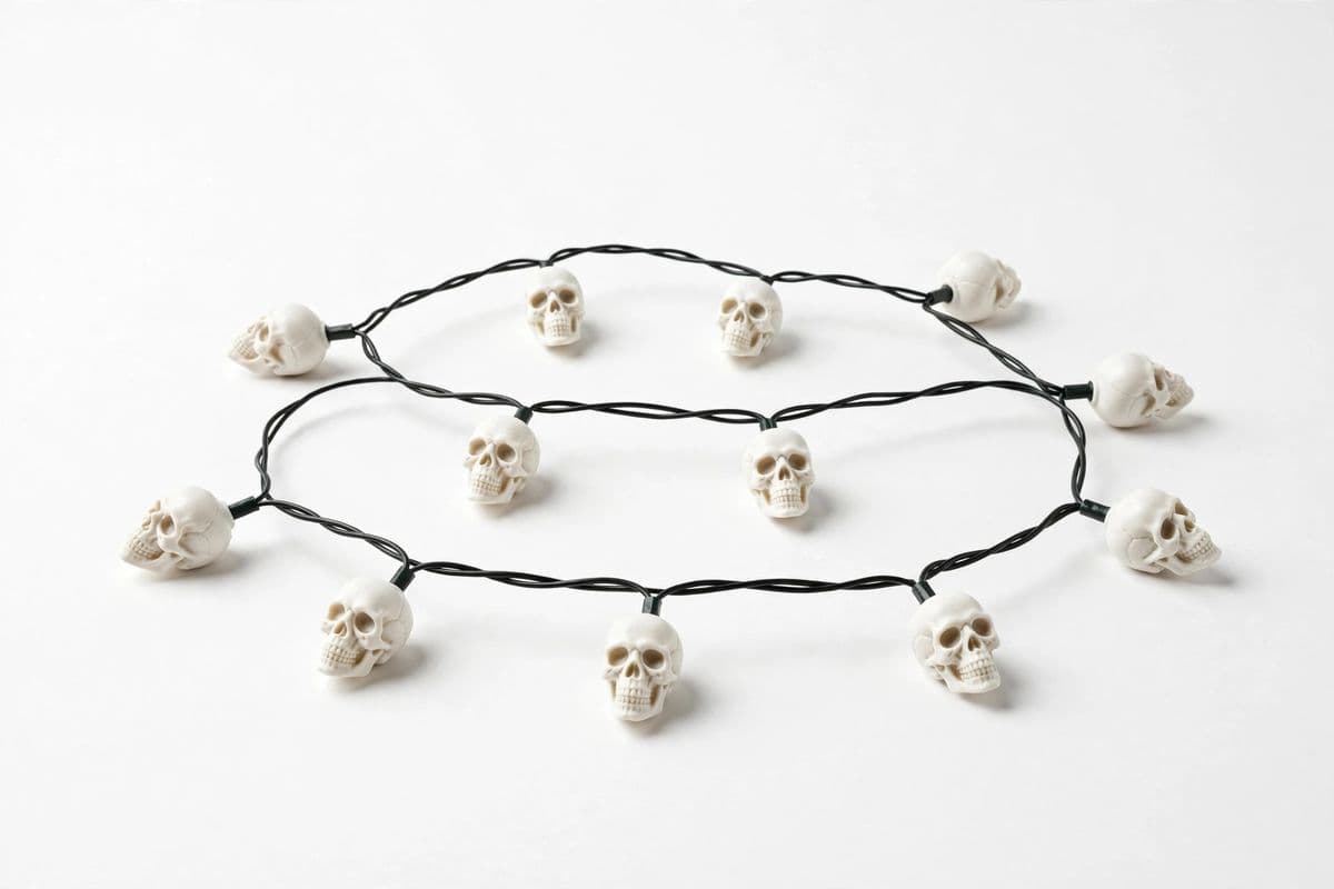 SkullDuggery Skull String Lights (20ct) — product photo