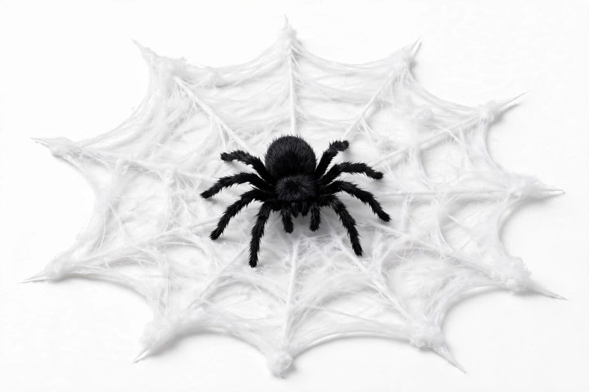CreepyCrawl Giant Spider Web with 4ft Spider — product photo