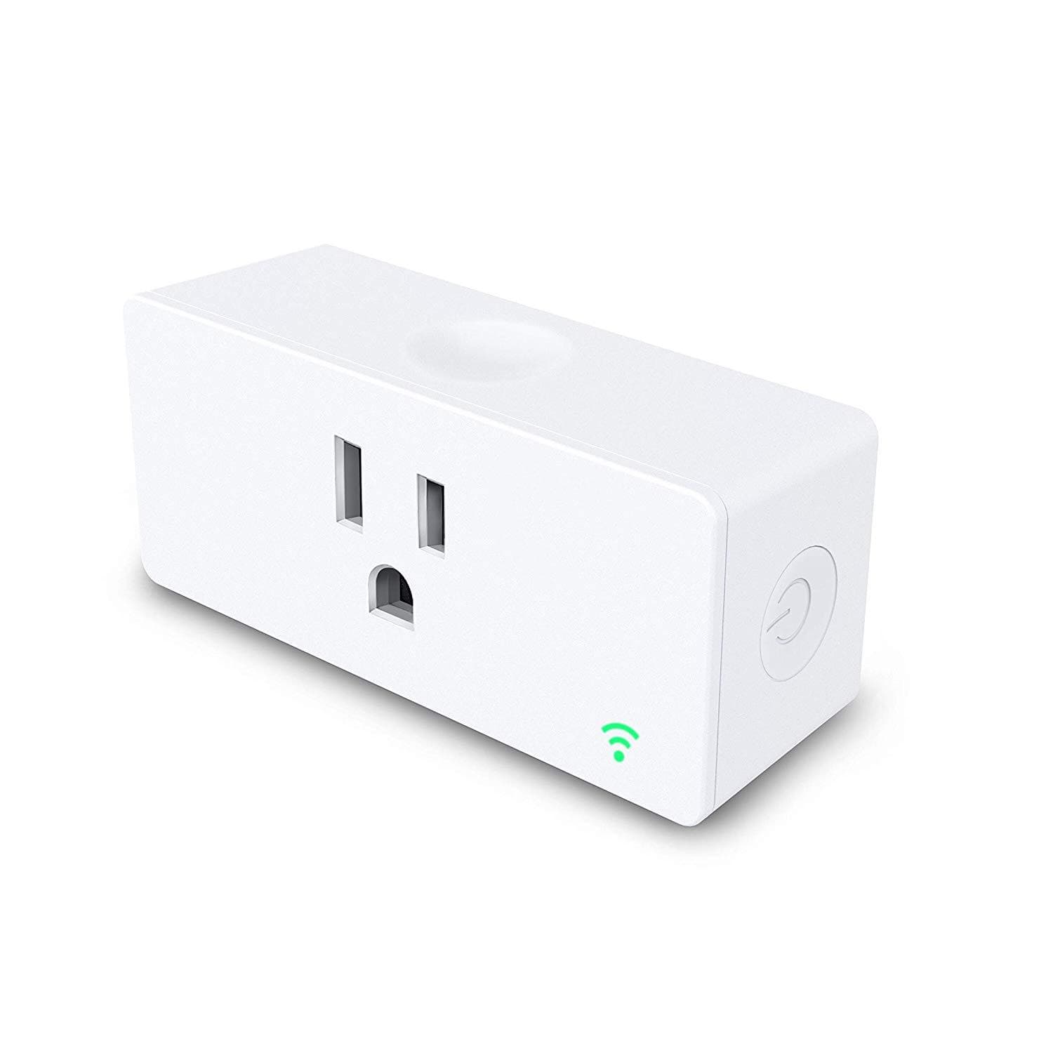 Wi-Fi smart plug in a wall outlet