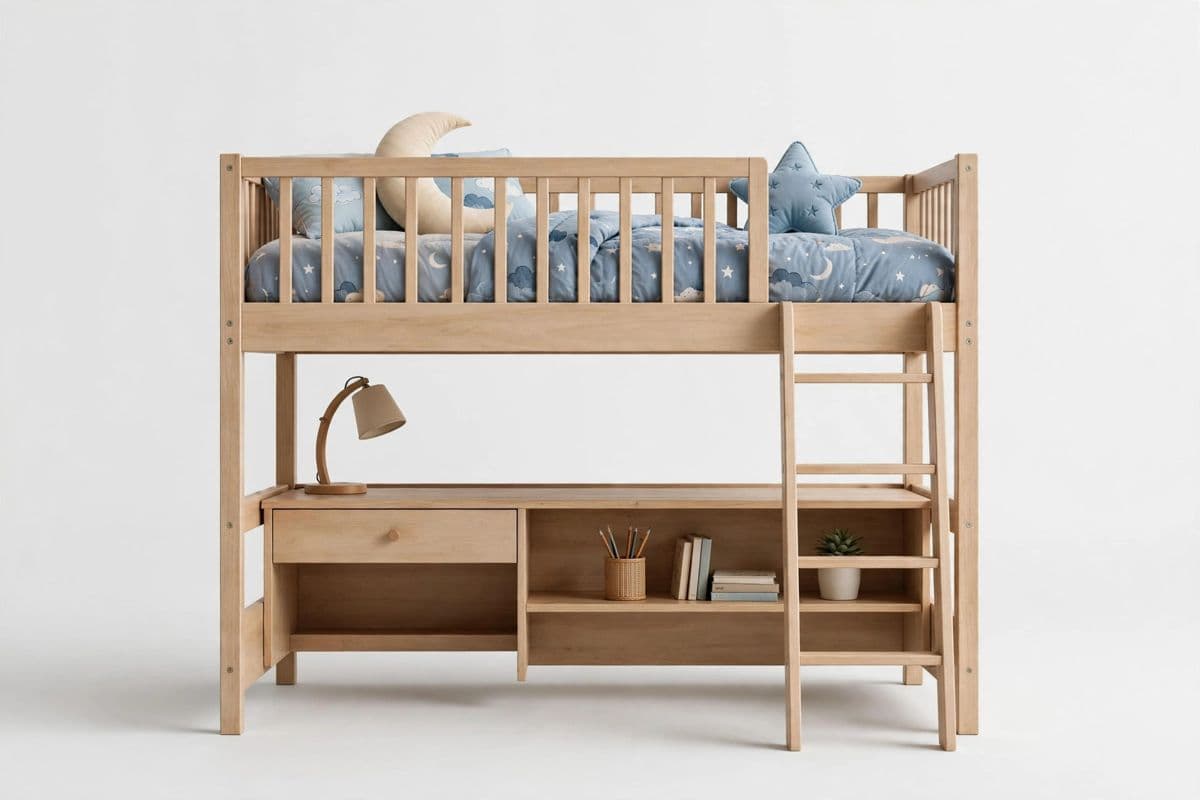 StarGaze Kids Loft Bed with Desk