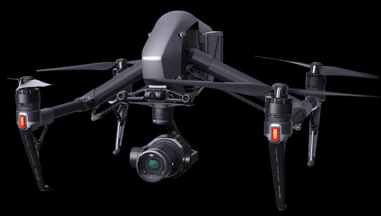 Camera drone with controller and phone mount