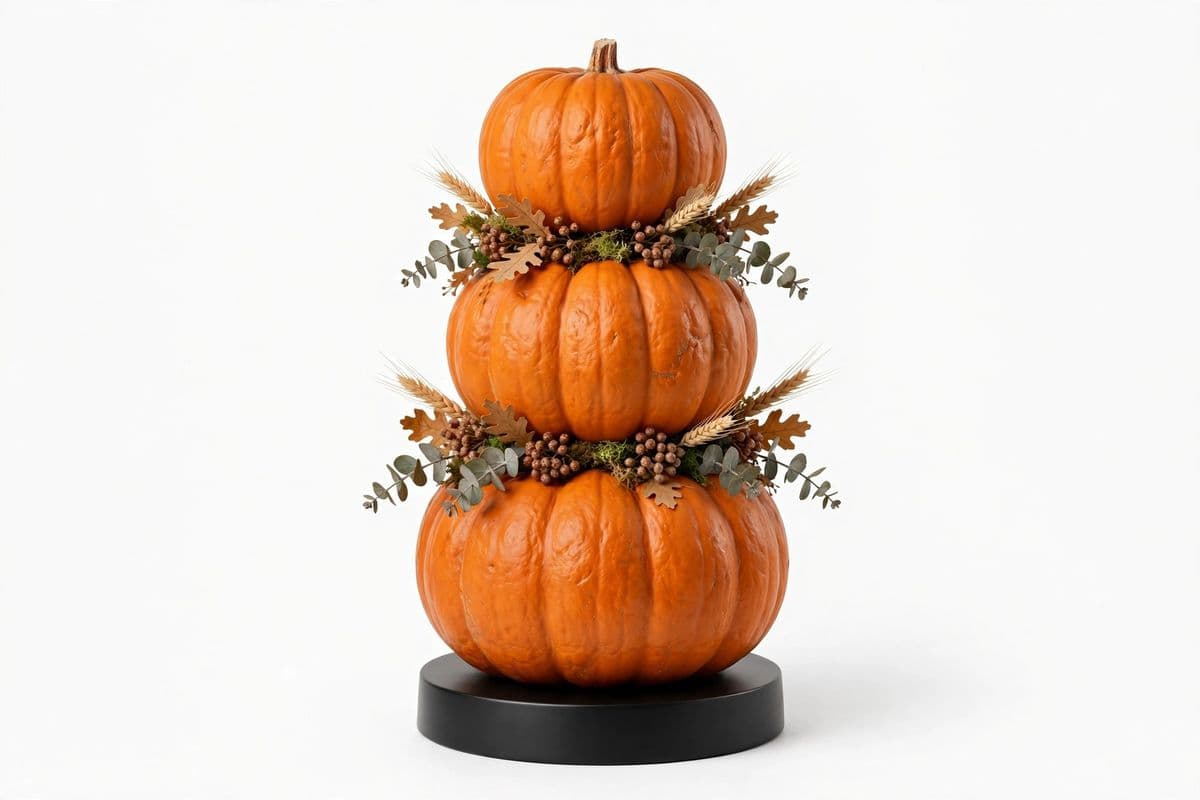 StackOWell 3-Tier Pumpkin Topiary — product photo