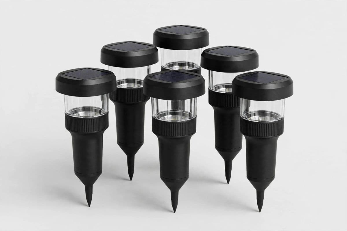 LumaPath Smart Solar Pathway Lights 6-Pack