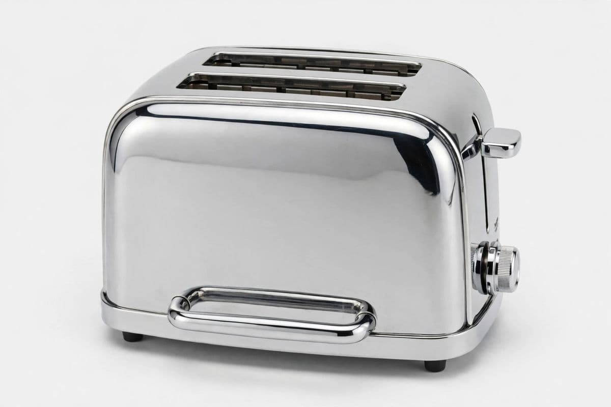 RetroChrome Long-Slot 2-Slice Toaster
